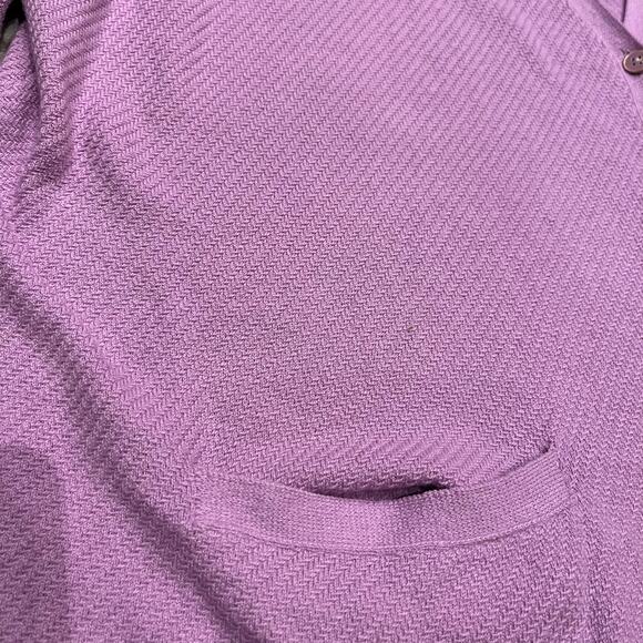 Talbots Cardigan Sweater Sz 3X Petite Button Front V Neck Lavender Purple Casual - Picture 2 of 7